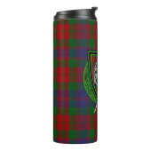 Fraser Scottish Clan Tartan & Crest タンブラー (回転左)