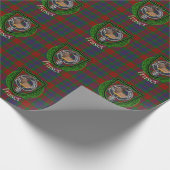 Fraser Scottish Clan Tartan & Crest ラッピングペーパー (角)