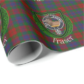 Fraser Scottish Clan Tartan & Crest ラッピングペーパー (ロールコーナー)
