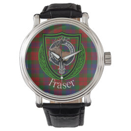 Fraser Scottish Clan Tartan & Crest 腕時計