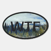 Frasersへようこそ 楕円形シール (正面)