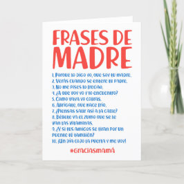 Frases de Madre サンキューカード