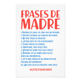 Frases de Madre フォトプリント