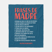 Frases de Madre フリースブランケット (正面)