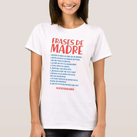 Frases de Madre Tシャツ (正面)