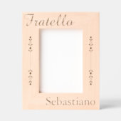 Fratello - Italian Brother - Personalized レーザー彫刻フレーム (正面)