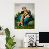 Fraternal Love by William Adolphe Bouguereau ポスター (ホームオフィス)