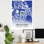 Fratton Park Poster - Home of Portsmouth FC ポスター (ホームオフィス)