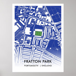 Fratton Park Poster - Home of Portsmouth FC ポスター