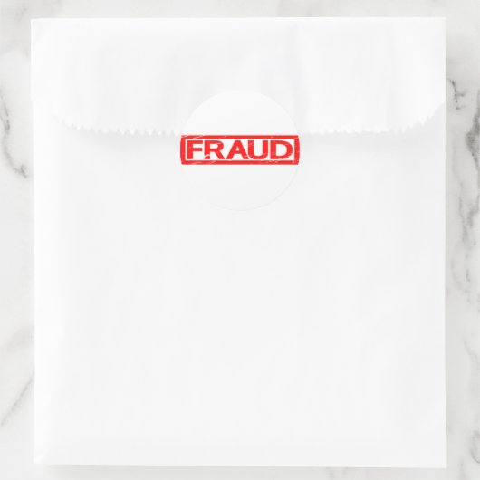 Fraud Stamp ラウンドシール (バッグ)