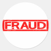 Fraud Stamp ラウンドシール (正面)