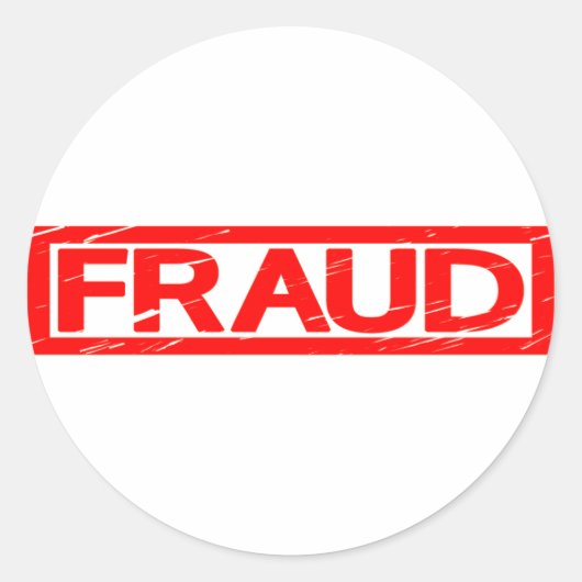 Fraud Stamp ラウンドシール (正面)