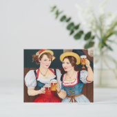 Frauen auf dem Oktoberfest. O'Zapft is! ポストカード (スタンド正面)