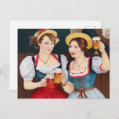 Frauen auf dem Oktoberfest. O'Zapft is! ポストカード (正面/裏面)