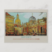 Frauenkircheとファインアート学院ドレスデン ポストカード (正面)