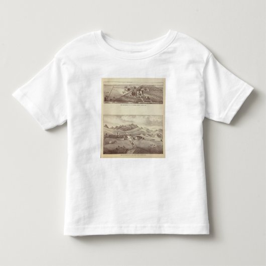 Frazierの谷、湖畔牧場 トドラーTシャツ (正面)