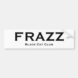Frazzか黒猫クラブバンパーステッカー バンパーステッカー