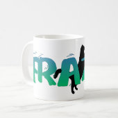 FRAZZ! 黒猫のマグ コーヒーマグカップ (正面左)