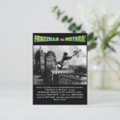 Frazzilla! モンスター猫の郵便はがき ポストカード (スタンド正面)