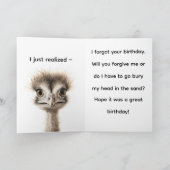 FRAZZLED BELATED BIRTHDAY CARD サンキューカード (内部)