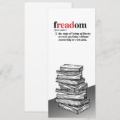 Freadomの定義 ブックマーク セーブザデート (正面/裏面)