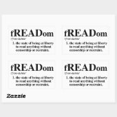 Freadom定義 長方形シール (シート)