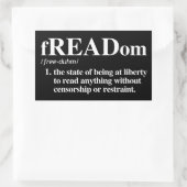 Freadom定義 長方形シール (バッグ)