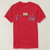 Freadom Banned Books Week BookwormとBookaholi Tシャツ (デザイン正面)
