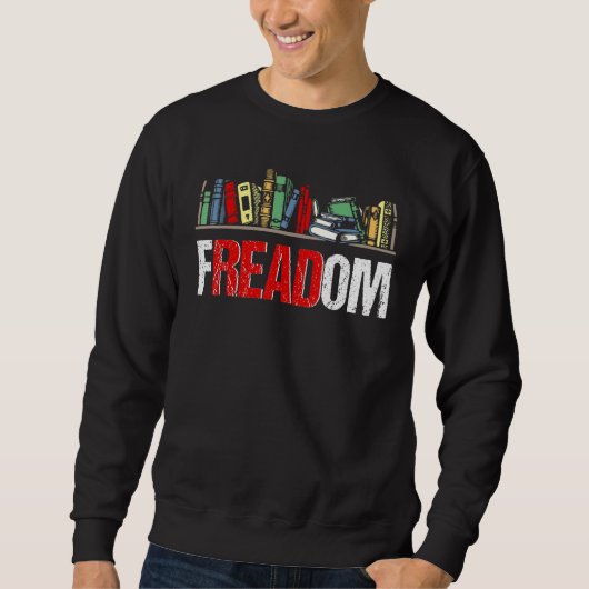 Freadom Iは読禁書読本のBookworm Libra スウェットシャツ (正面)