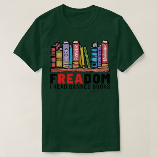 Freadom I禁書本読3 Tシャツ (デザイン正面)