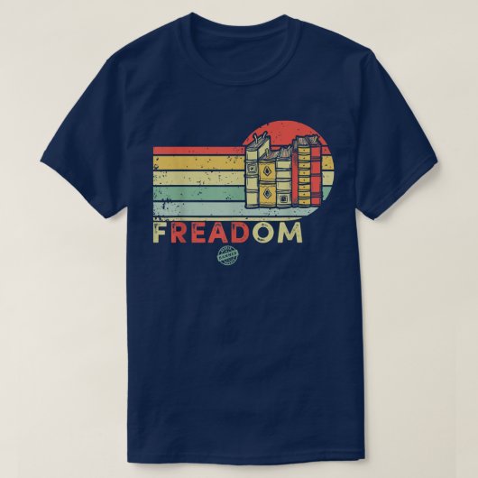 Freadom I禁止読本ヴィンテージおもしろい虫 Tシャツ (デザイン正面)