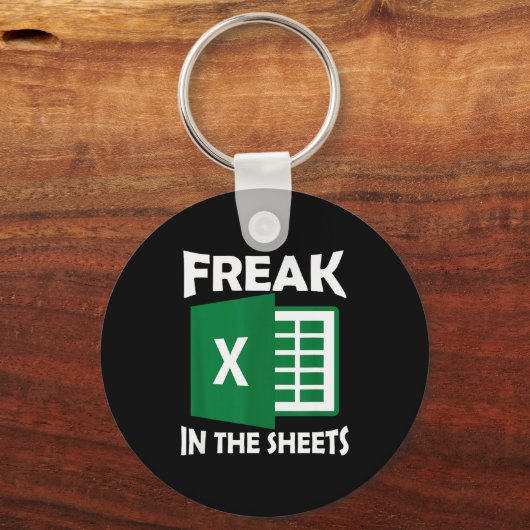 Freak In The Sheets, Accountant Funny Spreadsheet キーホルダー (正面)