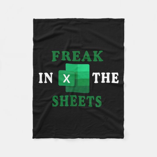 Freak In The Sheets, Accountant Funny Spreadsheet フリースブランケット (正面)