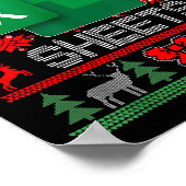 Freak In The Sheets Excel Spreadsheet Ugly Christm ポスター (角)