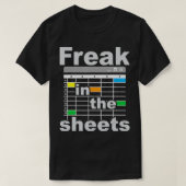 Freak In The Sheets  Funny Accountant Analyst Secr Tシャツ (デザイン正面)