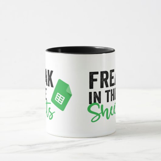 Freak in The Sheets Funny Acoountant Coffee Mug マグカップ (中央)