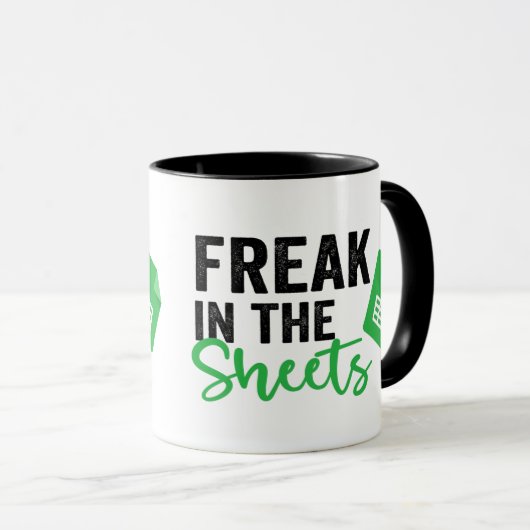 Freak in The Sheets Funny Acoountant Coffee Mug マグカップ (正面右)