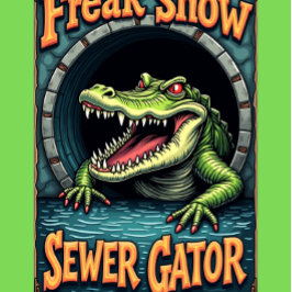 Freak Show Collection Sewer Gator Graphic  Tシャツ