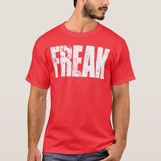 FREAK Tシャツ – ホワイト文字 (正面)