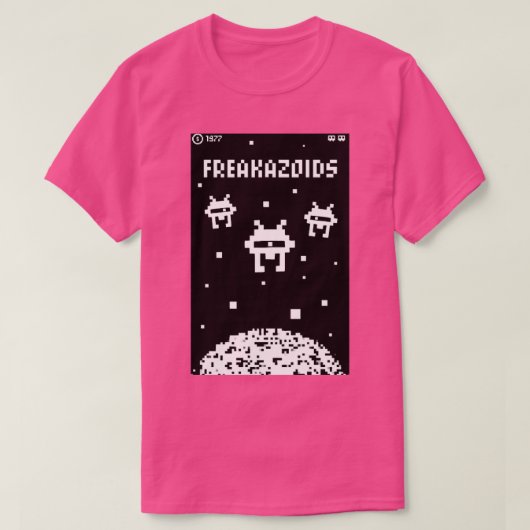 FREAKAZOIDSアーケードゲーム Tシャツ (デザイン正面)