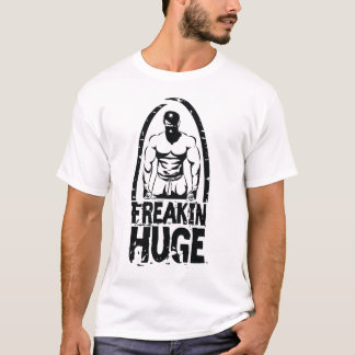 Freakinの巨大な人のロゴ弁解無し Tシャツ