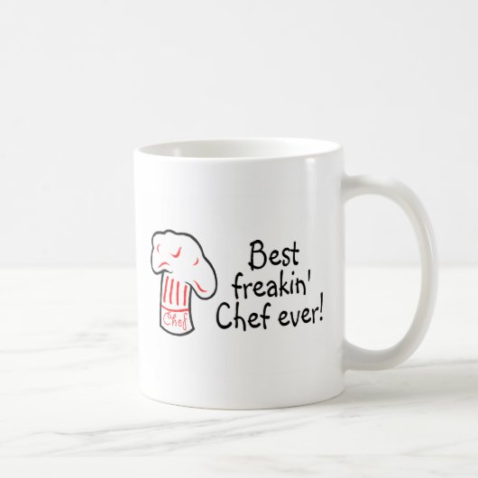 Freakinの最も最高のなシェフ コーヒーマグカップ (右)