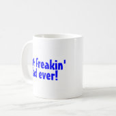 Freakinの最も最高のなパパ コーヒーマグカップ (正面左)