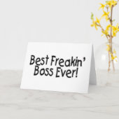 Freakinの最も最高のなボス カード (黄色い花)