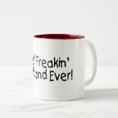 Freakinの最も最高のな夫 ツートーンマグカップ (正面右)