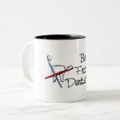 Freakinの最も最高のな歯科医 ツートーンマグカップ (正面左)