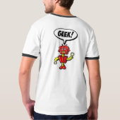 Freakinをストップ、GeekinのTシャツを保って下さい Tシャツ (裏面)