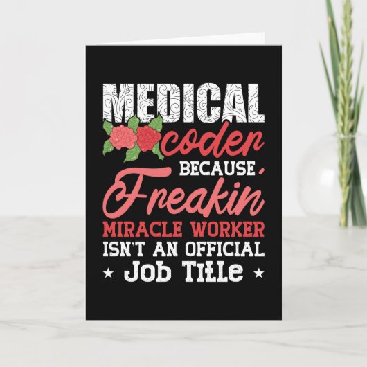 FreakinアシスタントICDコーディングによるメディカルコーダ カード (正面)