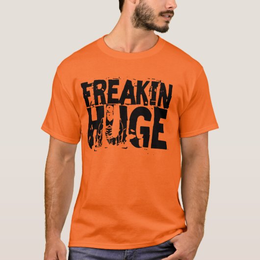 Freakin隠れる巨大な箱の文字 Tシャツ (正面)