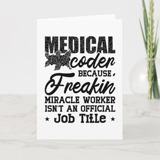 Freakin ICDコーディングアシスタントによるメディカルコーダ カード (正面)